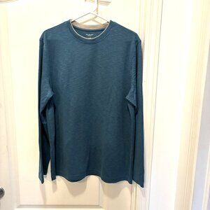 Van Heusen:  Color: Teal, Classic Fit Size Large.